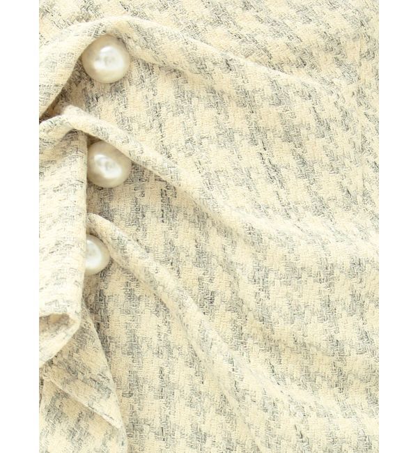 RESEXXY「パールボタンツイードラップスカート」|スカート|