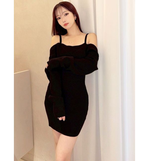 RESEXXY「レイヤードニットワンピース」|ワンピース|