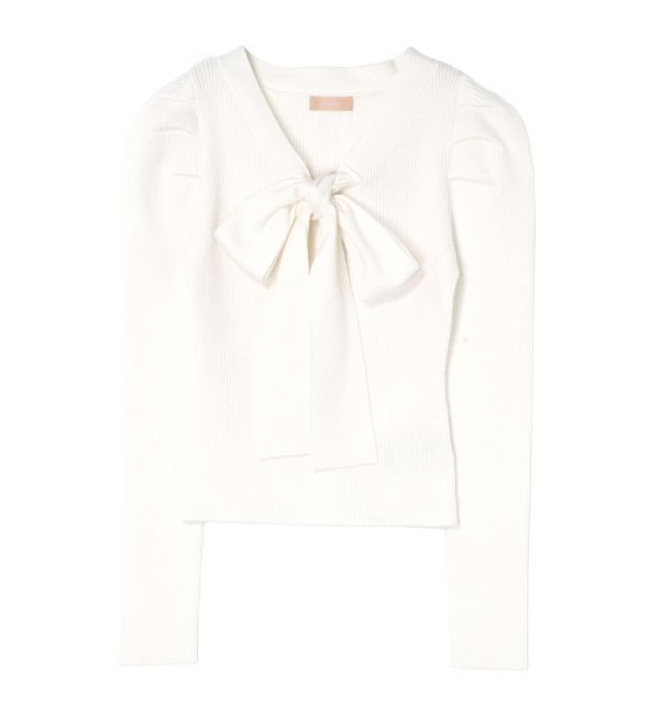 RESEXXY「ボウタイニットトップス」|ニット・セーター|