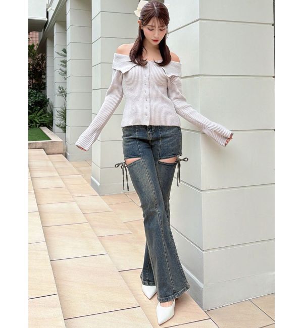 RESEXXY「ビッグカラーニットトップス」|ニット・セーター|