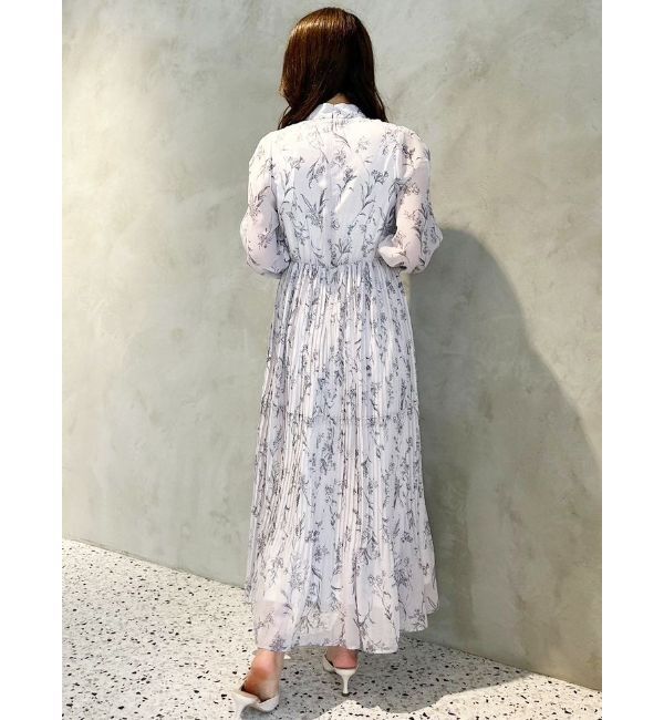 MERCURYDUO「花柄プリーツティアードワンピース」|ワンピース|