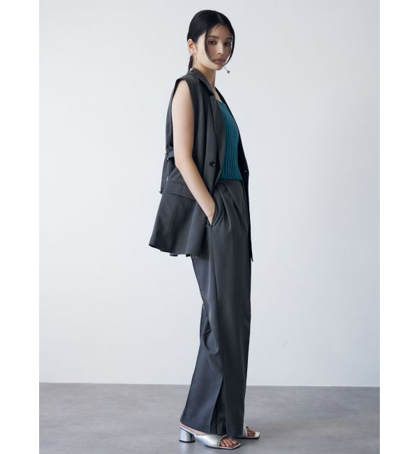 MURUA「バックベルトテーラードジレ【セットアップ着用可】」|ベスト・ジレ|