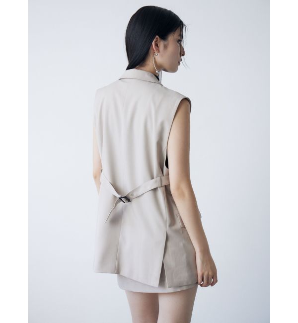 MURUA「バックベルトテーラードジレ【セットアップ着用可】」|ベスト・ジレ|