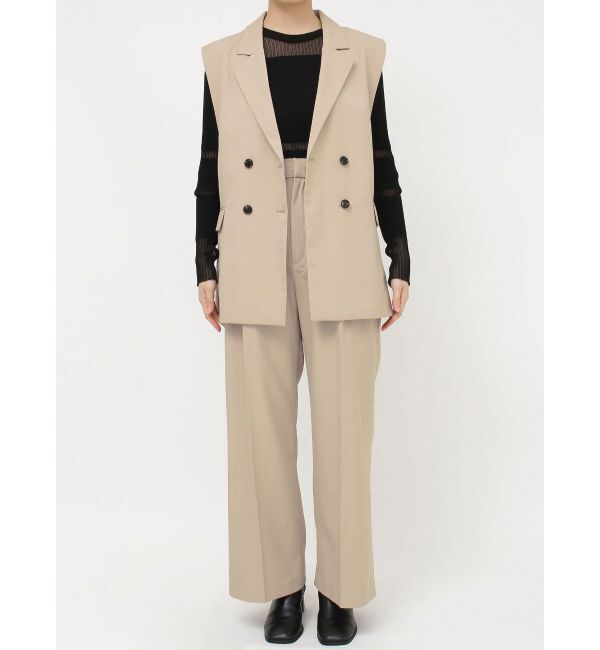 MURUA「バックベルトテーラードジレ【セットアップ着用可】」|ベスト・ジレ|