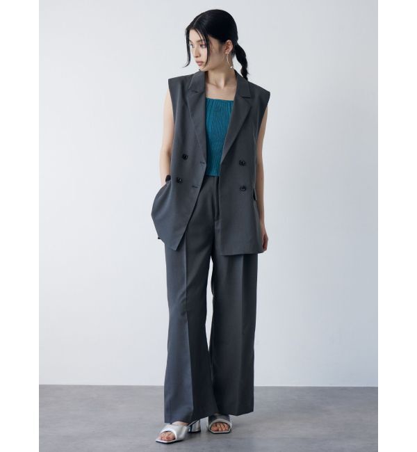 MURUA「バックベルトテーラードジレ【セットアップ着用可】」|ベスト・ジレ|