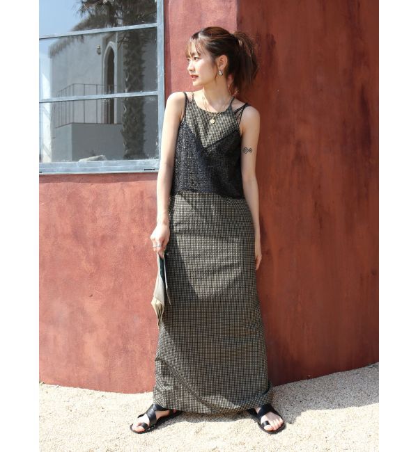 Ungrid「ギンガムチェックフィットキャミワンピース」|ワンピース|
