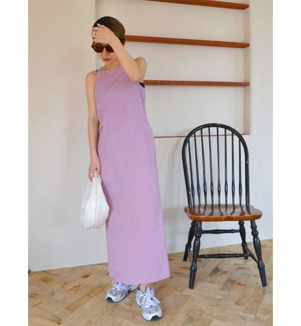 Ungrid「ギンガムチェックフィットキャミワンピース」|ワンピース|