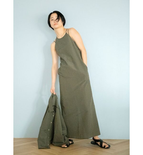 Ungrid「ギンガムチェックフィットキャミワンピース」|ワンピース|