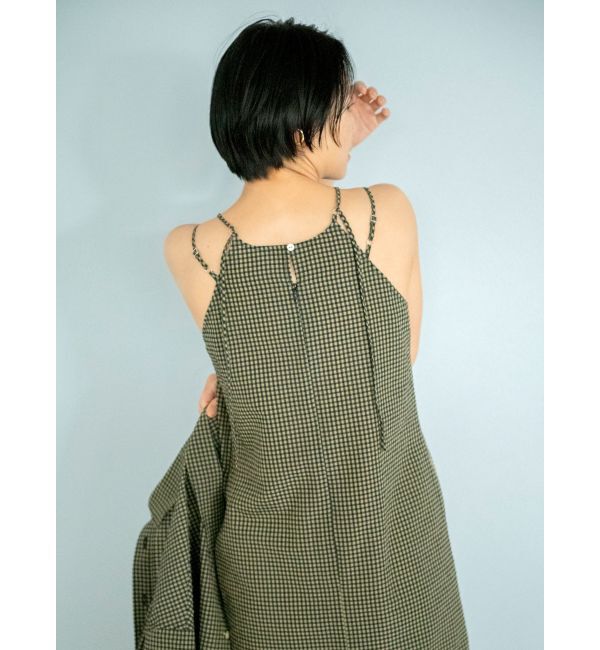Ungrid「ギンガムチェックフィットキャミワンピース」|ワンピース|