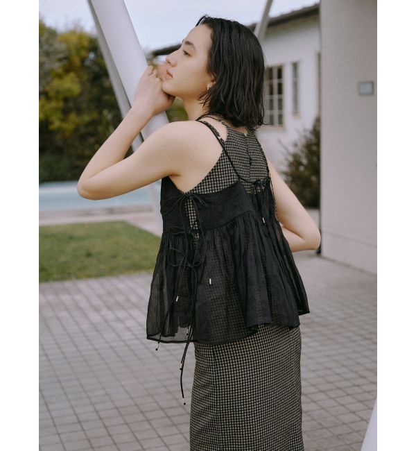 Ungrid「ギンガムチェックフィットキャミワンピース」|ワンピース|