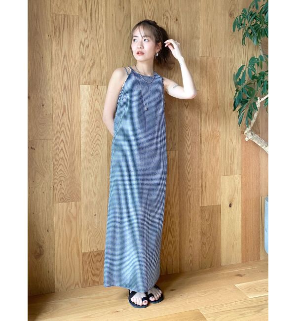 Ungrid「ギンガムチェックフィットキャミワンピース」|ワンピース|