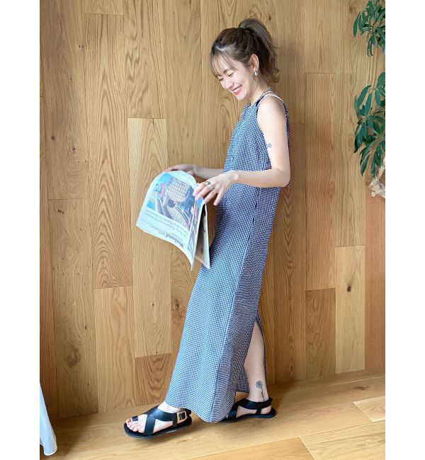 Ungrid「ギンガムチェックフィットキャミワンピース」|ワンピース|