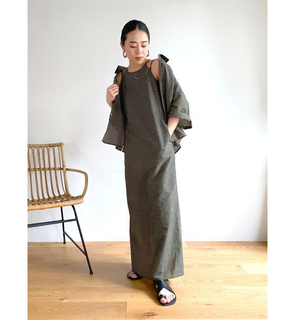 Ungrid「ギンガムチェックフィットキャミワンピース」|ワンピース|