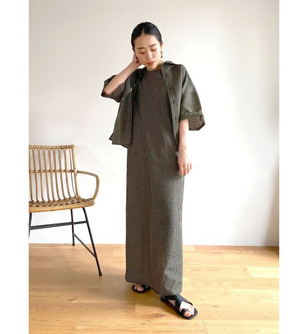 Ungrid「ギンガムチェックフィットキャミワンピース」|ワンピース|