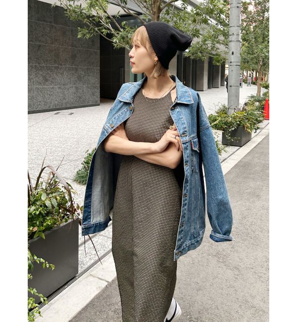 Ungrid「ギンガムチェックフィットキャミワンピース」|ワンピース|