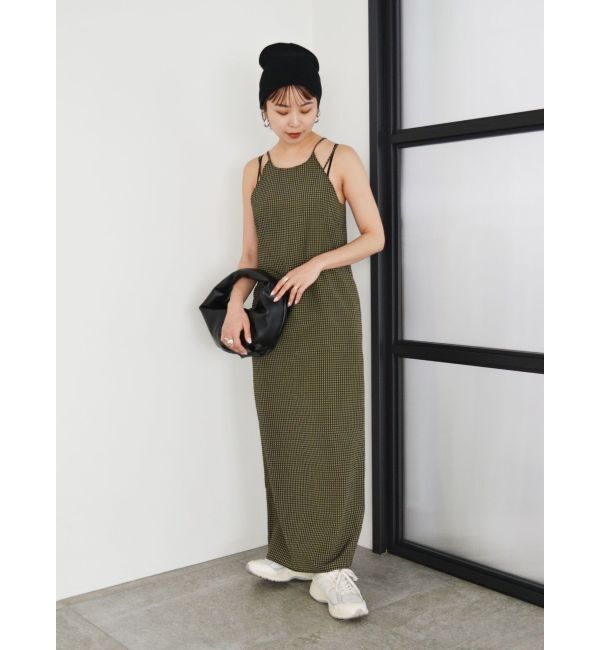 Ungrid「ギンガムチェックフィットキャミワンピース」|ワンピース|