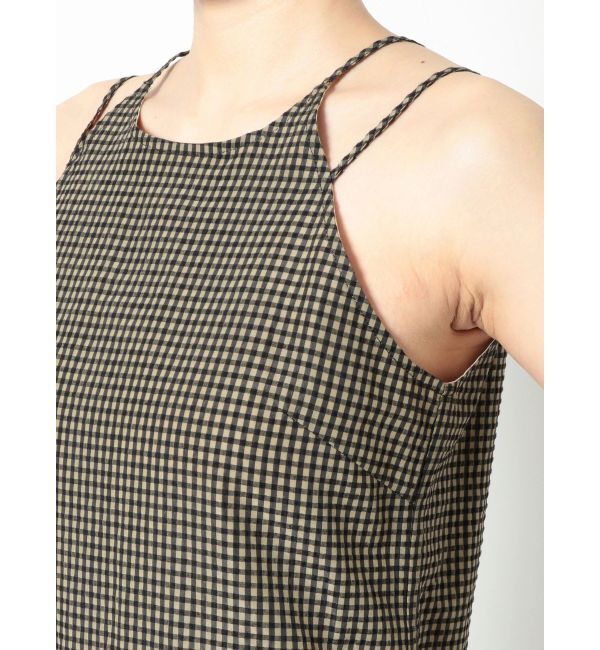 Ungrid「ギンガムチェックフィットキャミワンピース」|ワンピース|