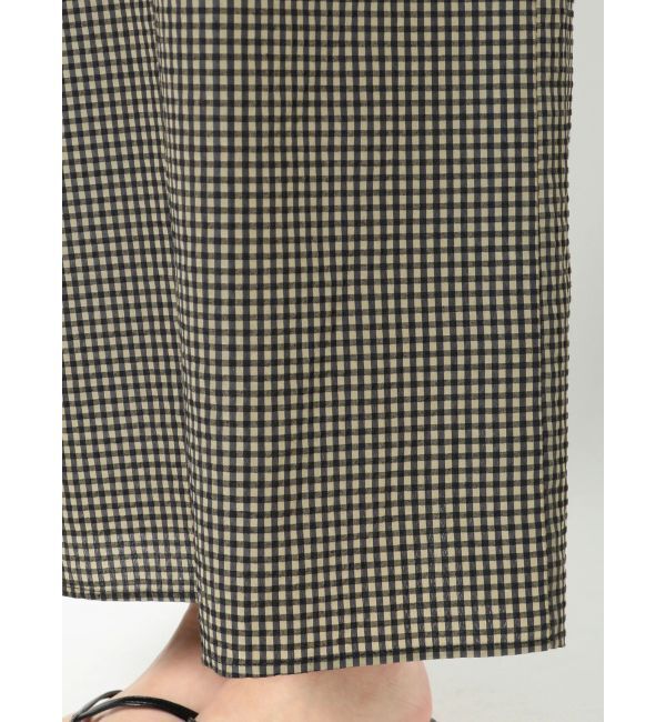 Ungrid「ギンガムチェックフィットキャミワンピース」|ワンピース|