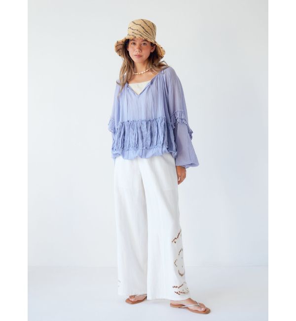 Ungrid「ビーズデザインスリーブボリュームブラウス」|シャツ・ブラウス|