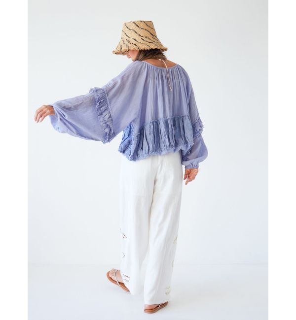 Ungrid「ビーズデザインスリーブボリュームブラウス」|シャツ・ブラウス|