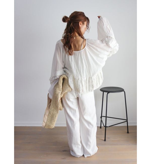 Ungrid「ビーズデザインスリーブボリュームブラウス」|シャツ・ブラウス|