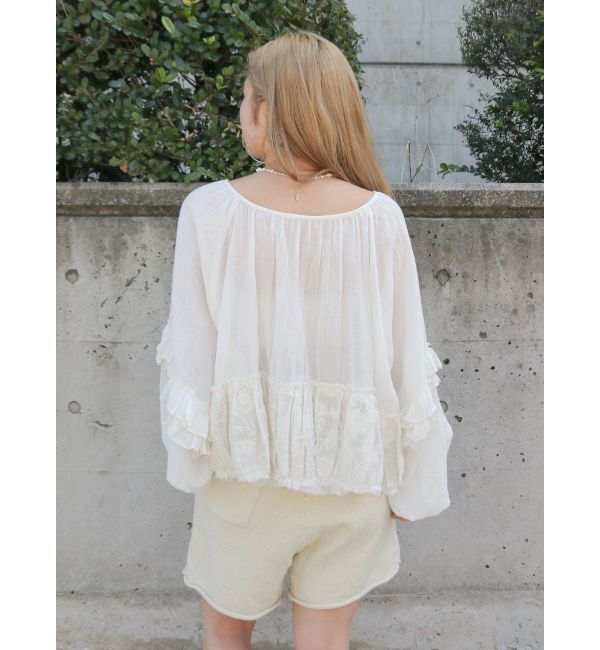 Ungrid「ビーズデザインスリーブボリュームブラウス」|シャツ・ブラウス|