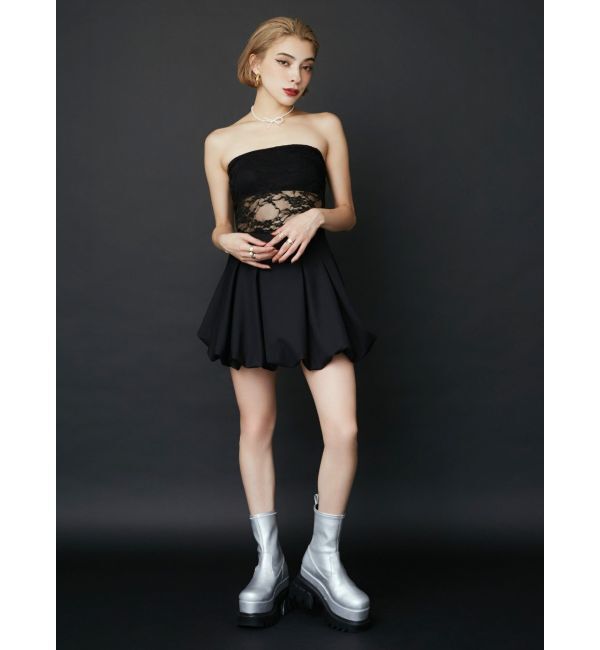 EVRIS「プラットフォームショートブーツ」|ショートブーツ|