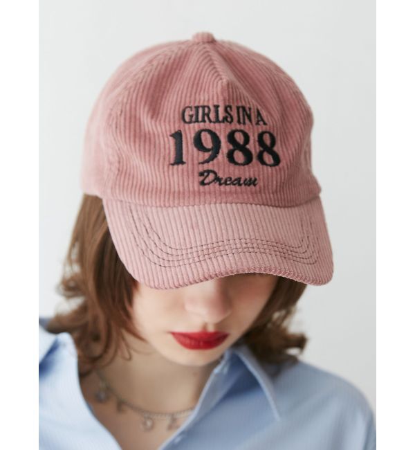 jouetie「コーデュロイロゴキャップ」|キャップ・キャスケット|