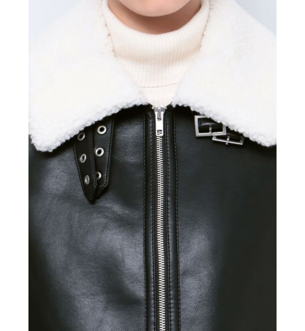 GYDA「フェイクムートンベスト」|ダウンベスト・ベスト|