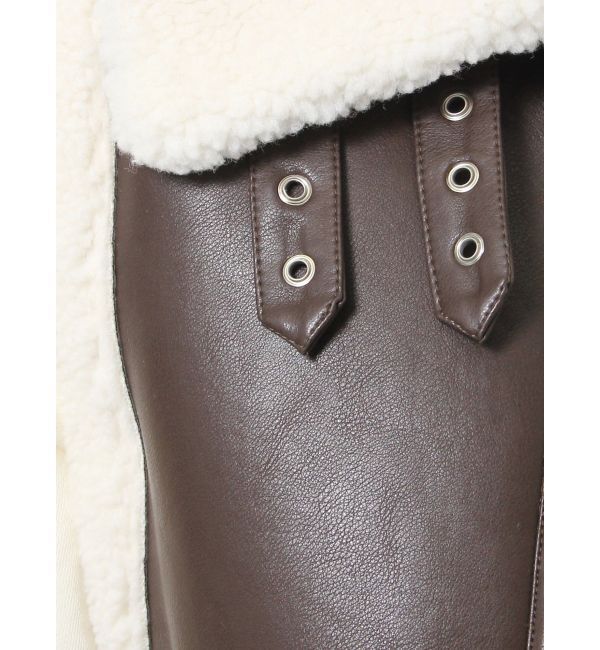 GYDA「フェイクムートンベスト」|ダウンベスト・ベスト|