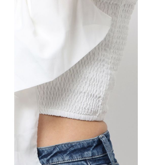 GYDA「ビジューストーンストラップ2WAYリボンブラウス」|シャツ・ブラウス|