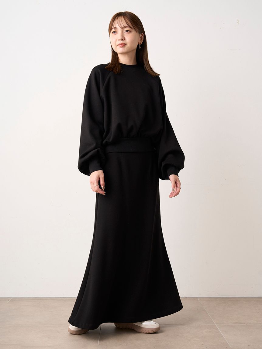 emmi atelier「裏起毛プルオーバースカートセット」|ワンピース|