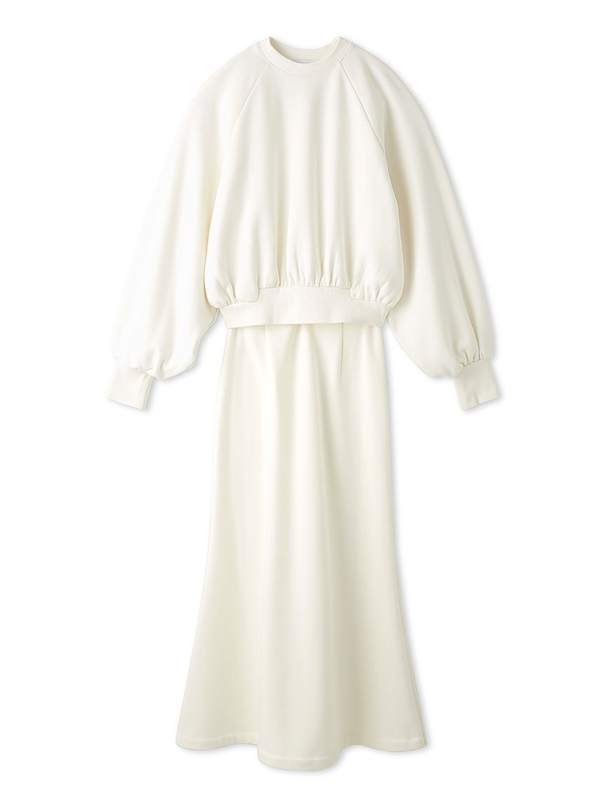 emmi atelier「裏起毛プルオーバースカートセット」|ワンピース|