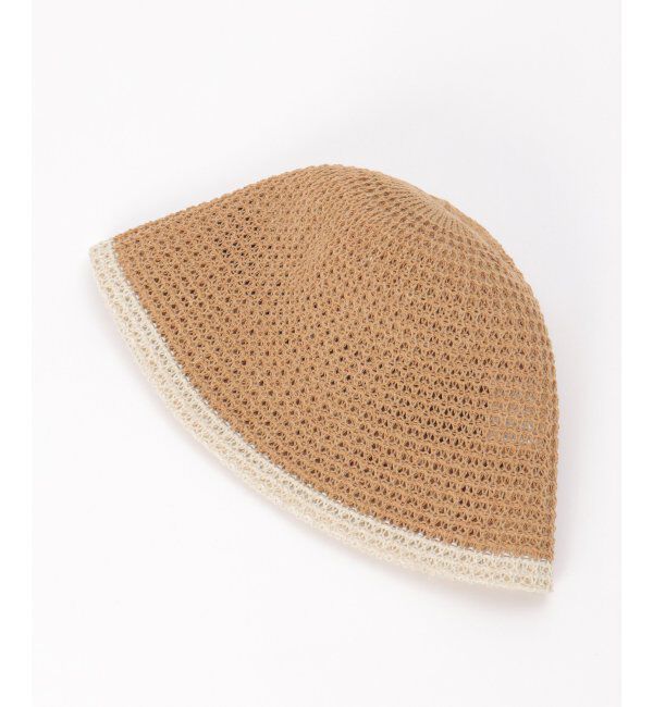 Lbc with Life「ワッフル編みバケットハット」|その他|ベージュ