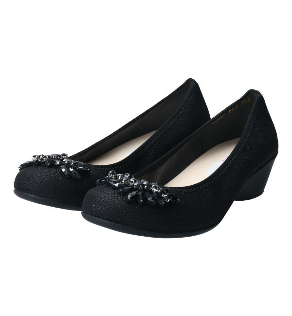 Bridget Birkin「【Bridget Birkin Walk】フラワービジューウォーキングパンプス」|パンプス|