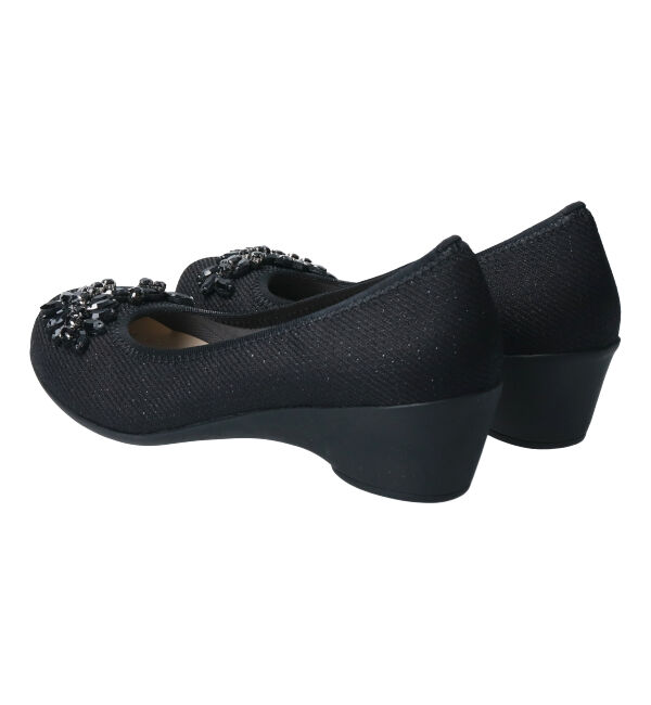 Bridget Birkin「【Bridget Birkin Walk】フラワービジューウォーキングパンプス」|パンプス|