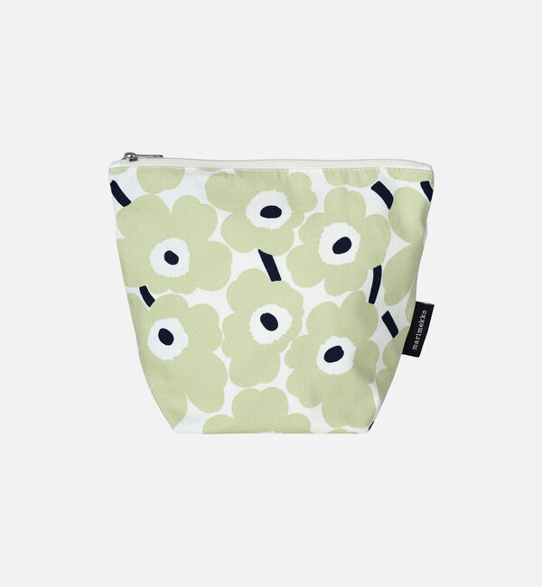 Marimekko「Mini Unikko Kaje コスメティックバッグ」|その他|オフホワイト&times;セージ