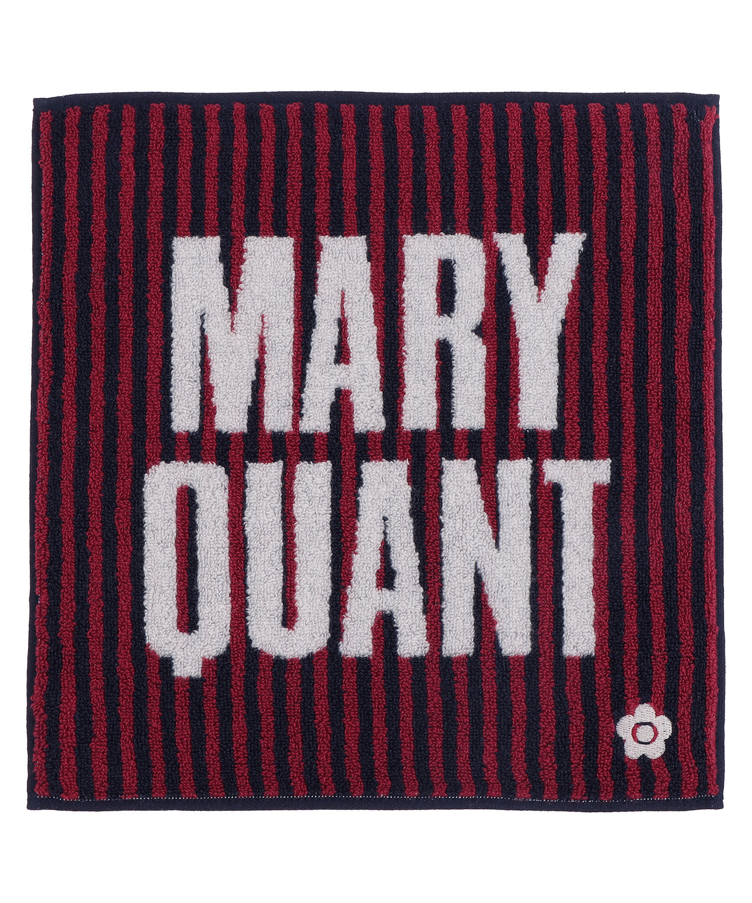MARY QUANT「ビッグロゴ ミニタオル」|ハンカチ|ネイビー