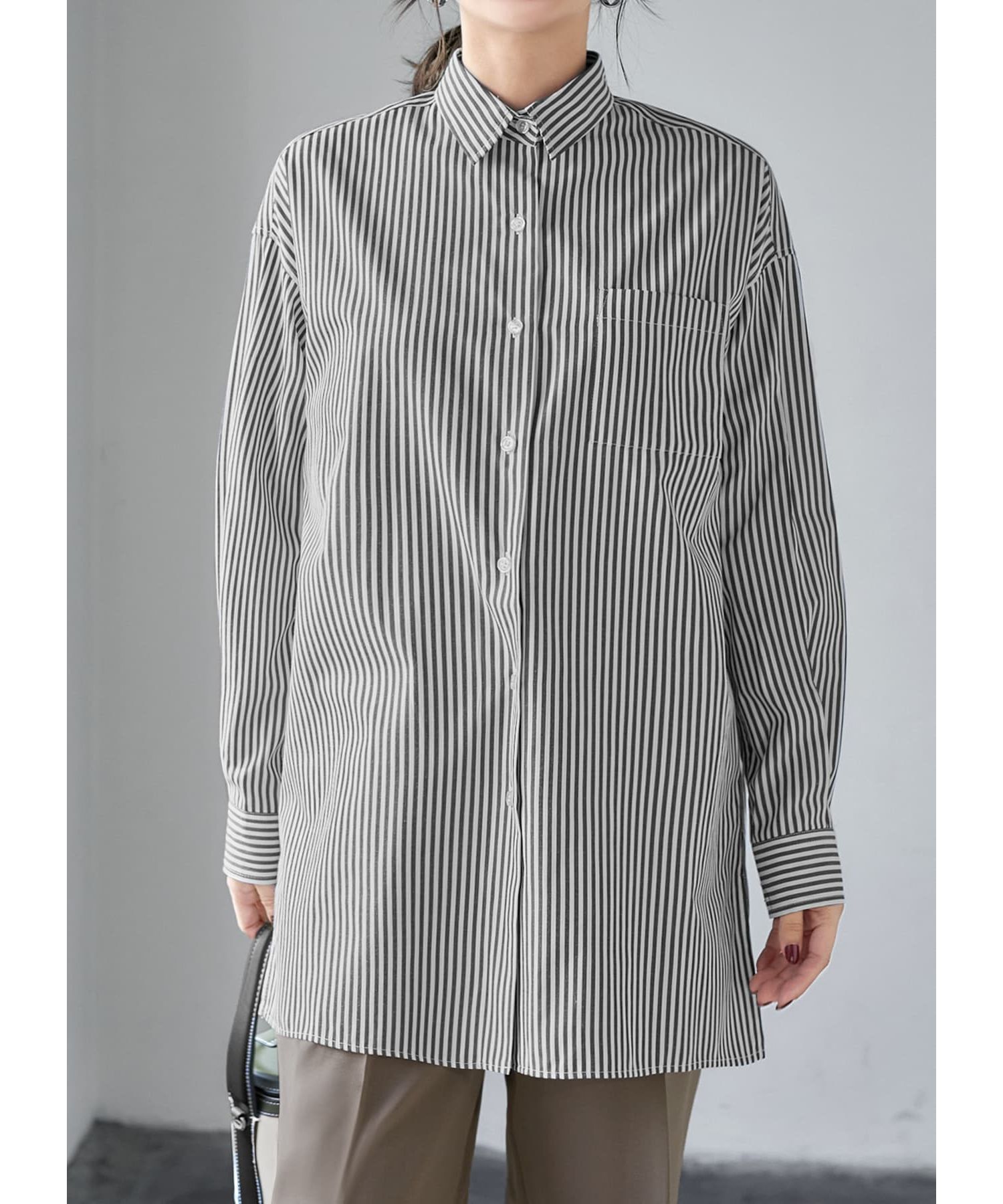 STYLE DELI「【裾出し用】シワFREEロングシャツ」|シャツ・ブラウス|スミクロ