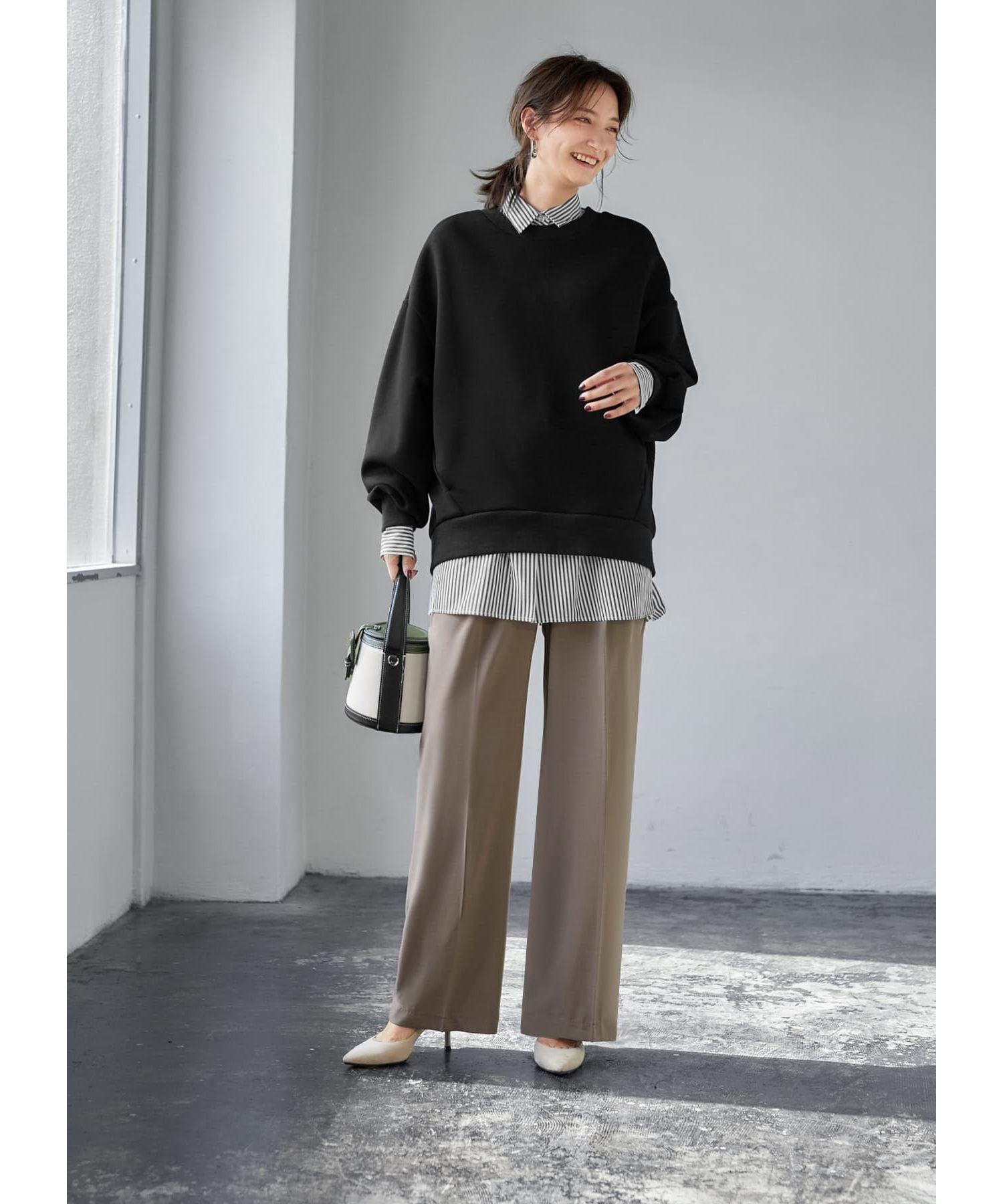 STYLE DELI「【裾出し用】シワFREEロングシャツ」|シャツ・ブラウス|