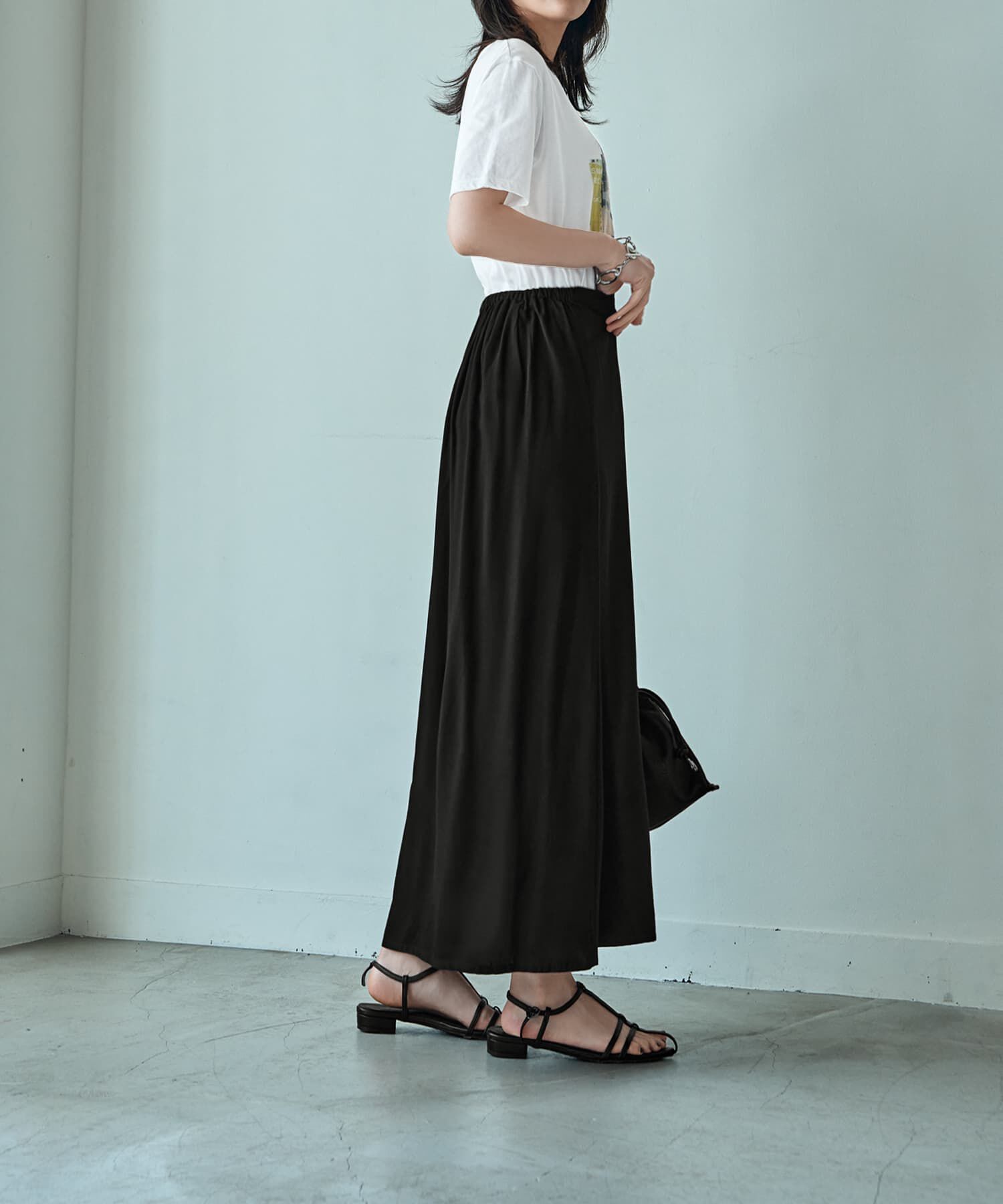 STYLE DELI「薄手なセンシュアルロング丈スカート」|スカート|