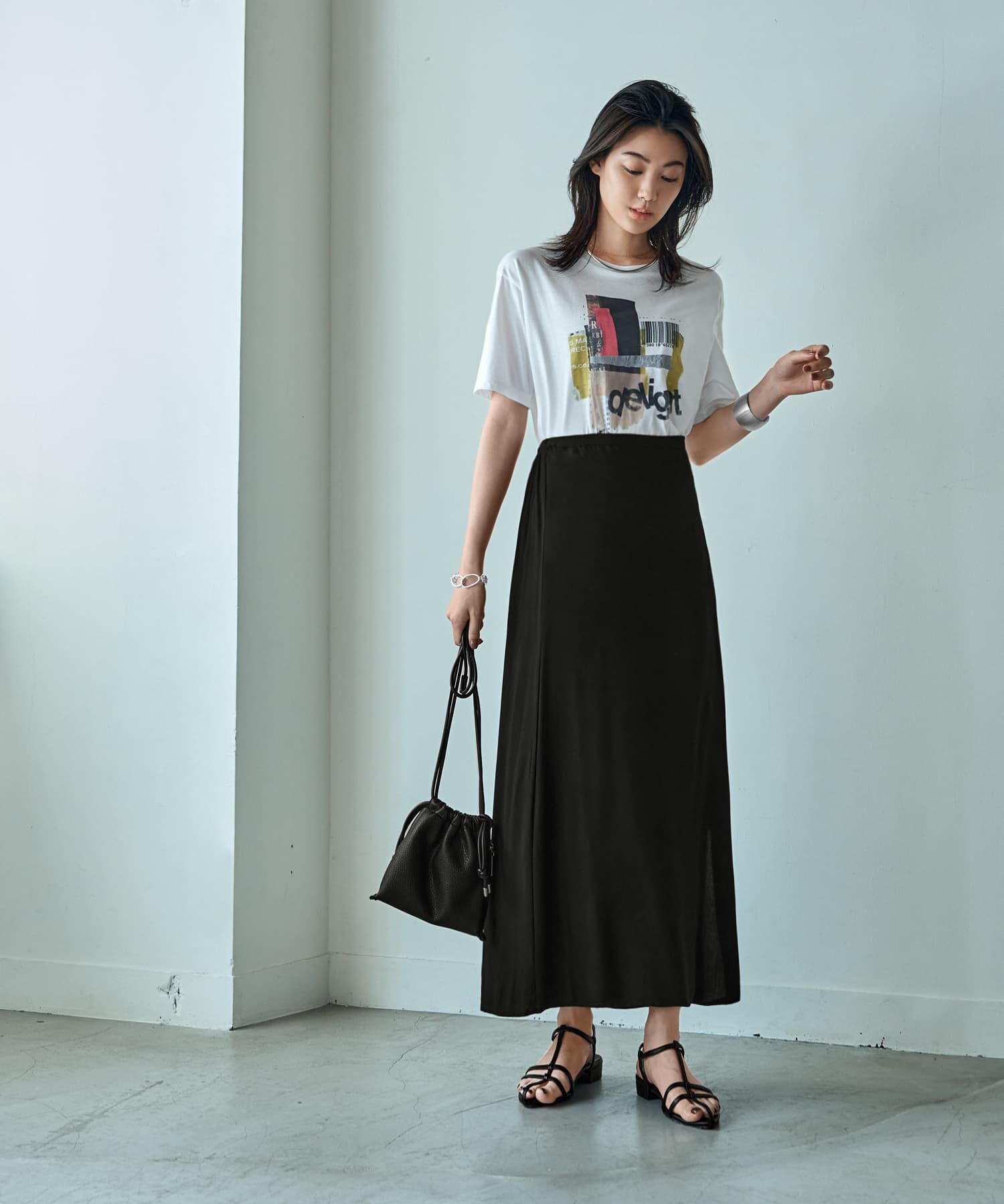 STYLE DELI「薄手なセンシュアルロング丈スカート」|スカート|