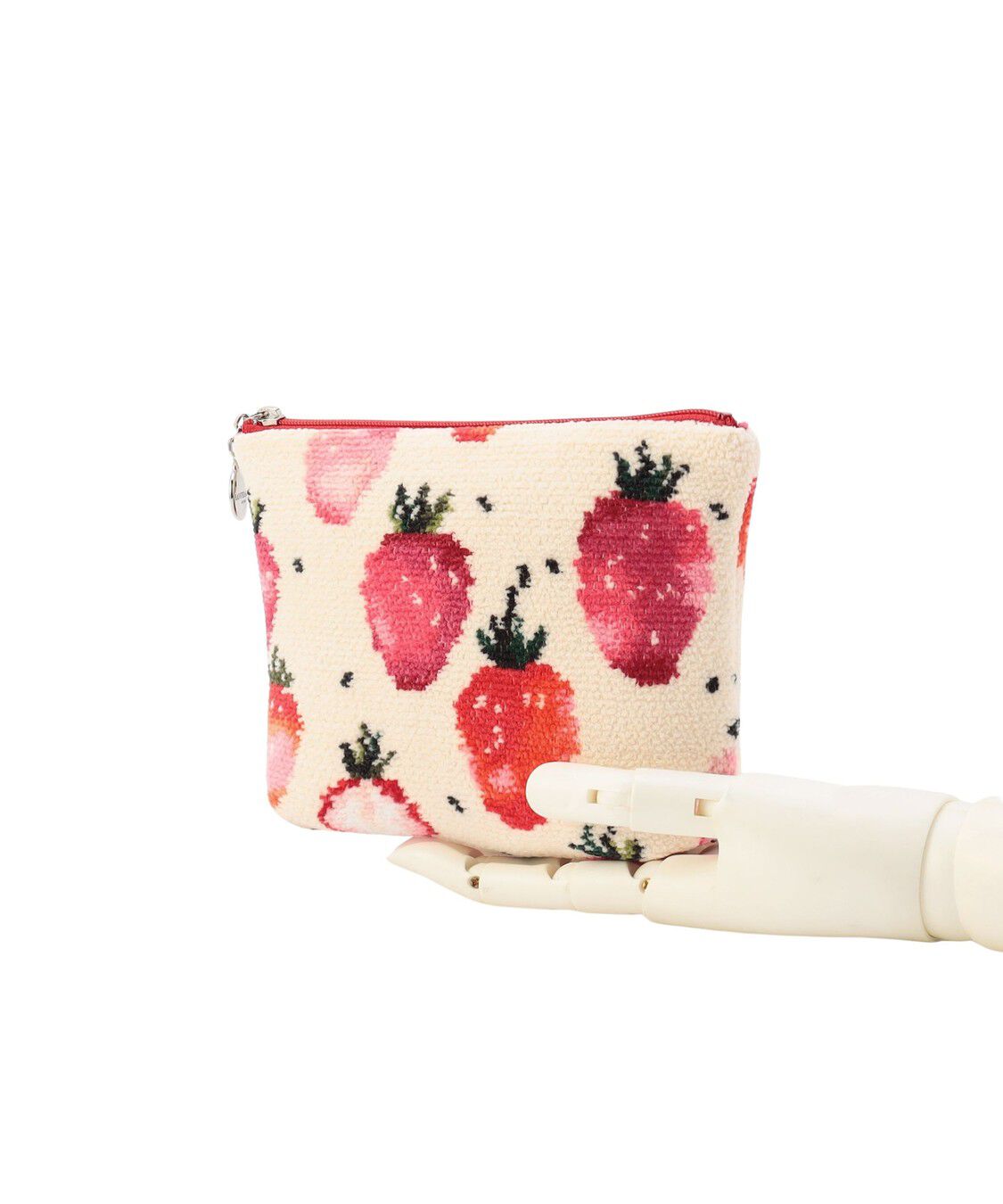 LOVERARY BY FEILER「ストロベリードット　舟型ポーチM　L/STD-260091」|ポーチ|