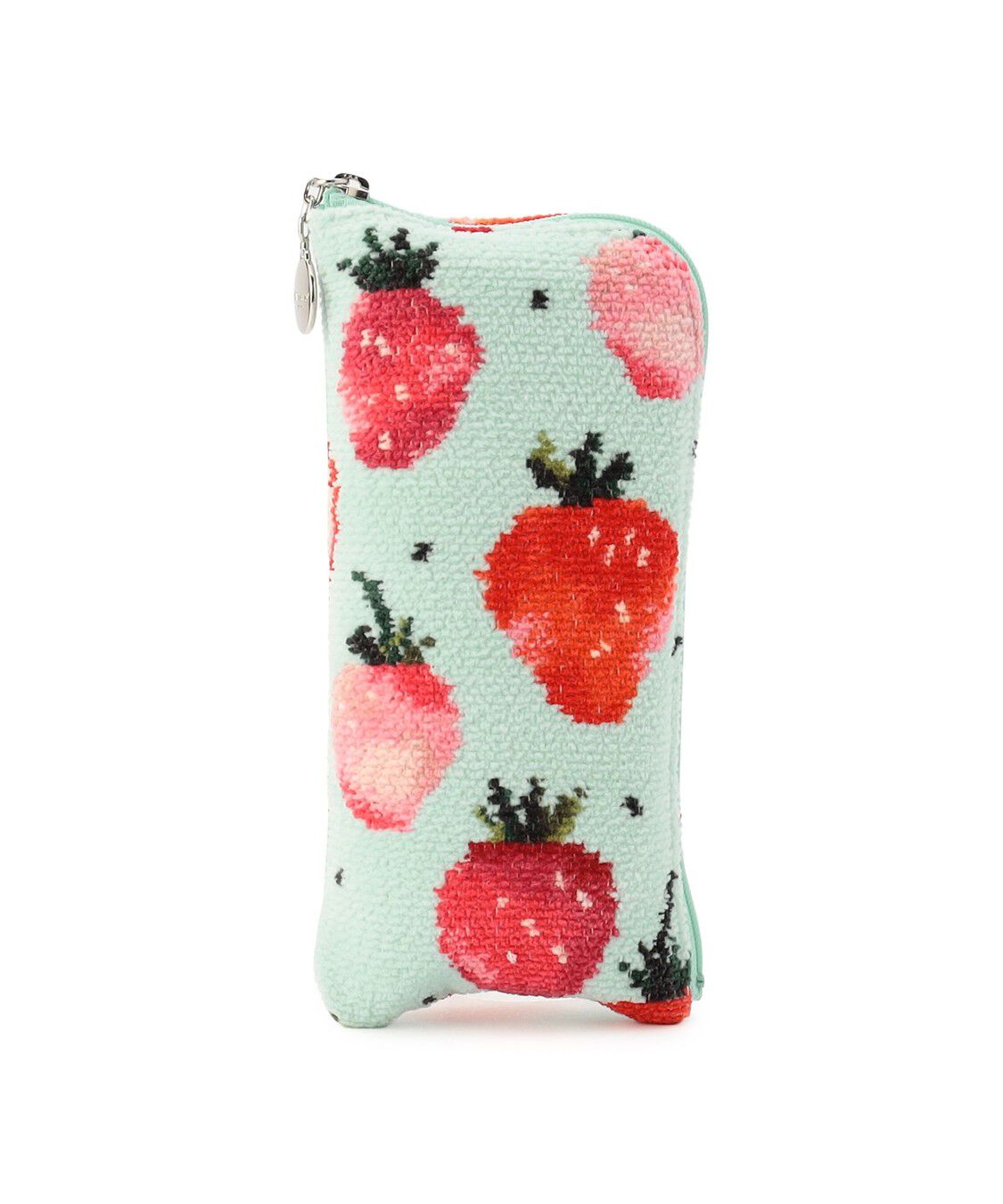 LOVERARY BY FEILER「ストロベリードット　メガネポーチ　L/STD-260093」|ポーチ|ペールグリーン