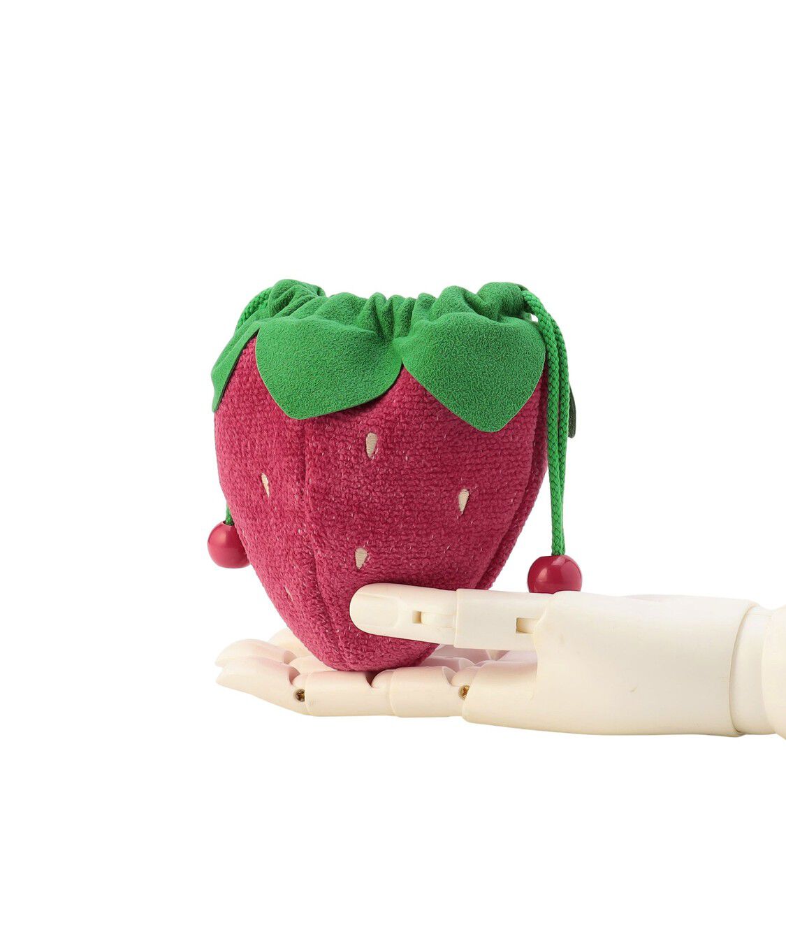 LOVERARY BY FEILER「ストロベリードット　イチゴ型巾着　L/STD-260094」|ポーチ|