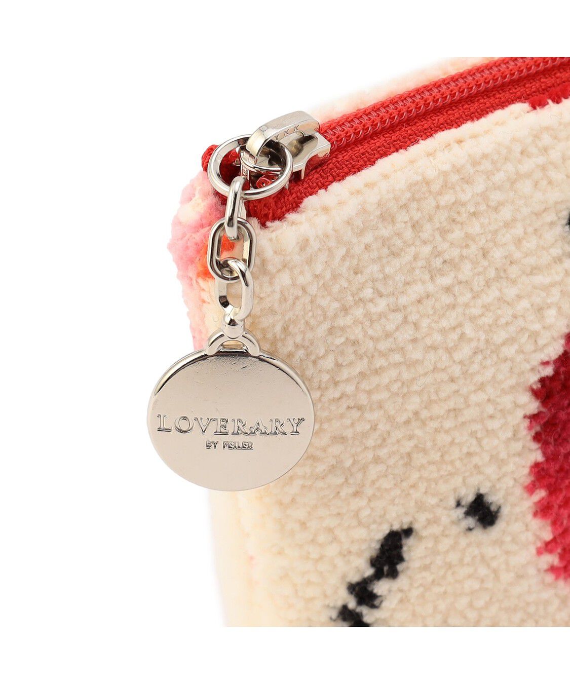 LOVERARY BY FEILER「ストロベリードット　舟型ポーチS　L/STD-260088」|ポーチ|