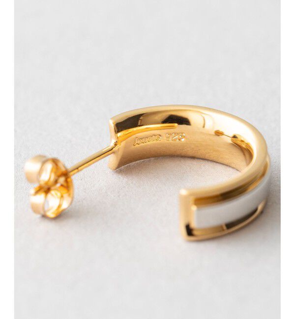 Jouete「ピアス プレート コンビカラー」|ピアス|