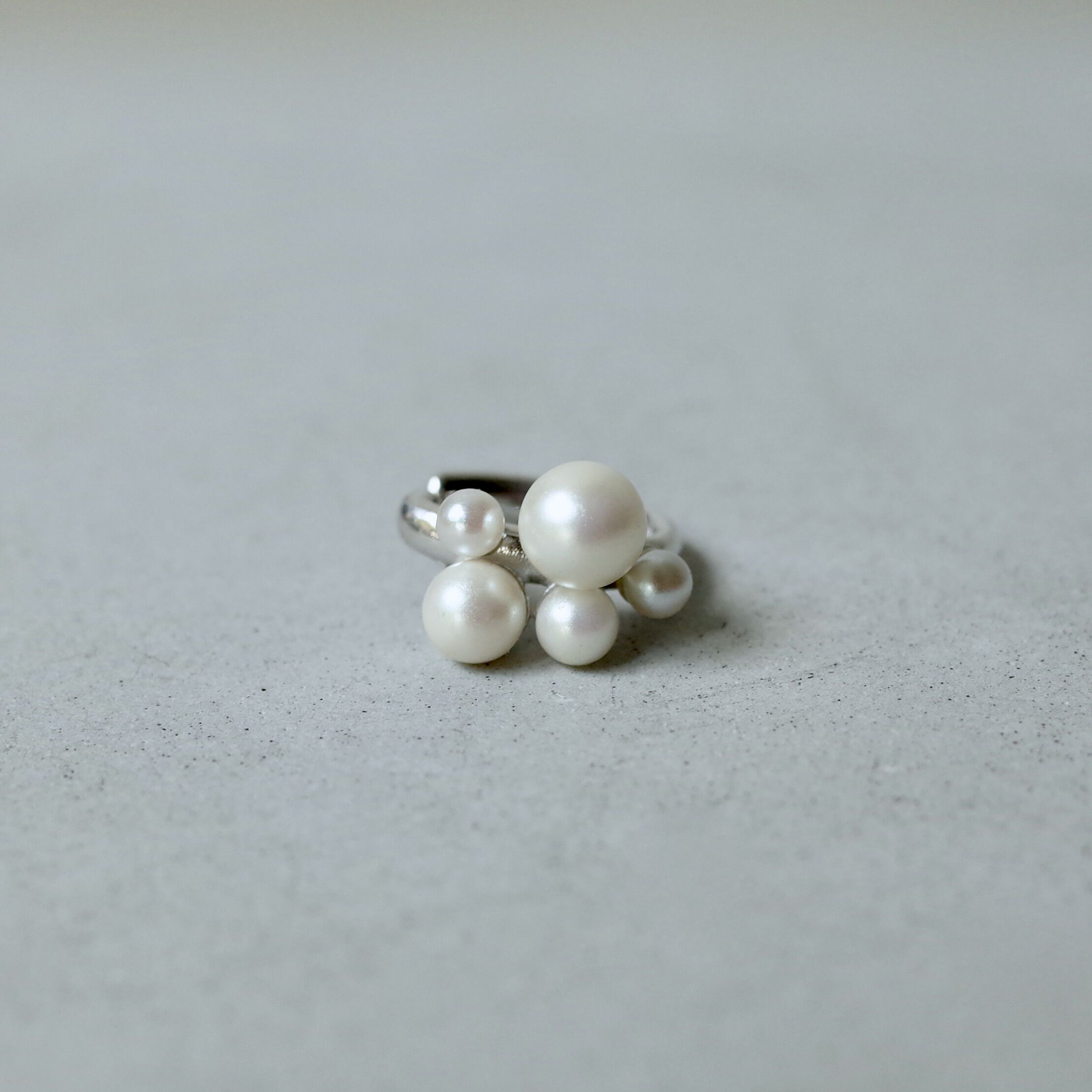 warmth「Bubble Pearl Ear Cuff」|イヤーカフ|シルバー