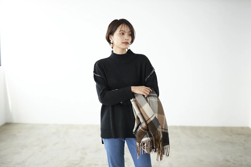 BACKYARD FAMILY「ニット レディース きれいめ 通販 セーター タートルネックセーター プルオーバー 長袖」|ニット・セーター|