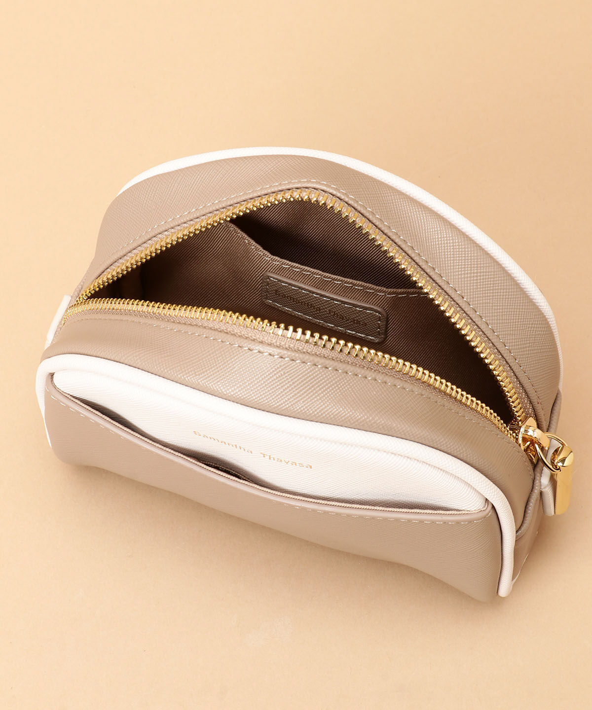 Samantha Thavasa「アーチフォルム バイカラーポーチ」|ポーチ|